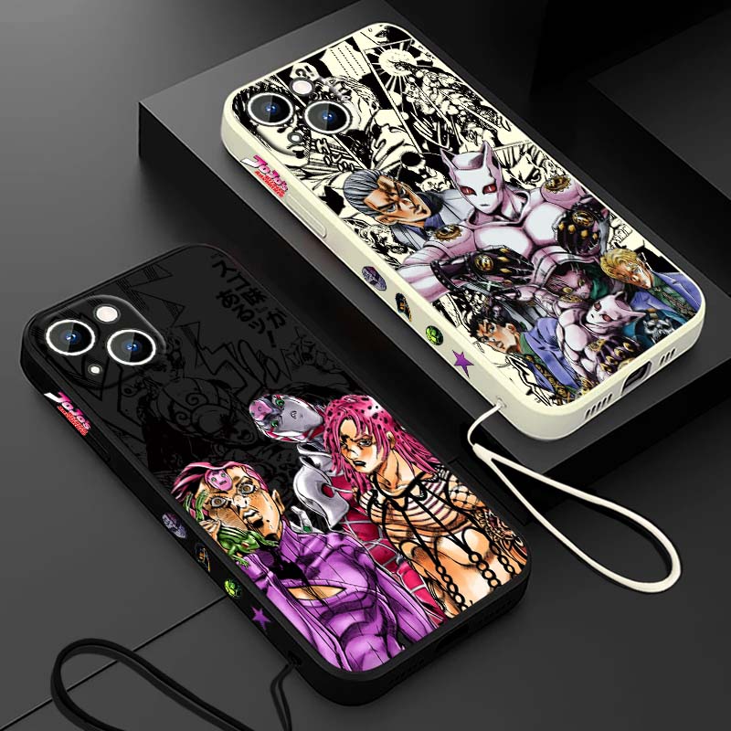 Phone Case Anime - Capa de Celular Líquida com Cordão