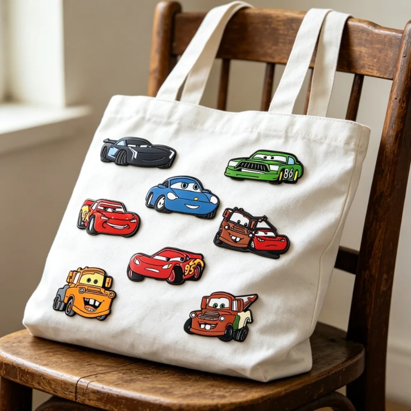 Anime Merchandise Bag - Conjunto de 8 Broches de Desenhos