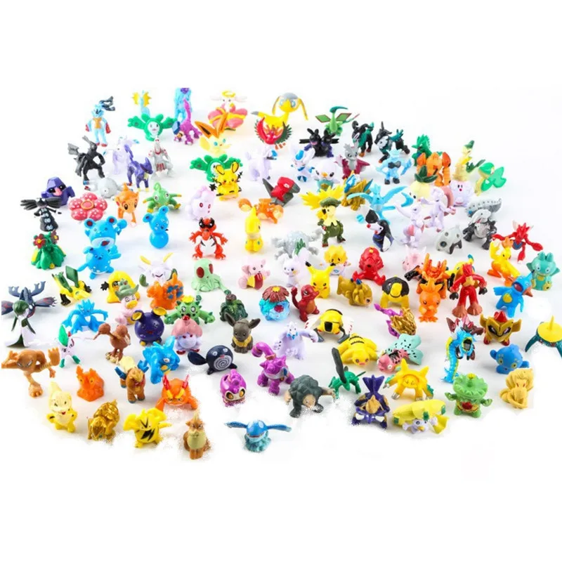Cute Anime Merchandise - 2-3cm pokemon anime figura pikachu bonito