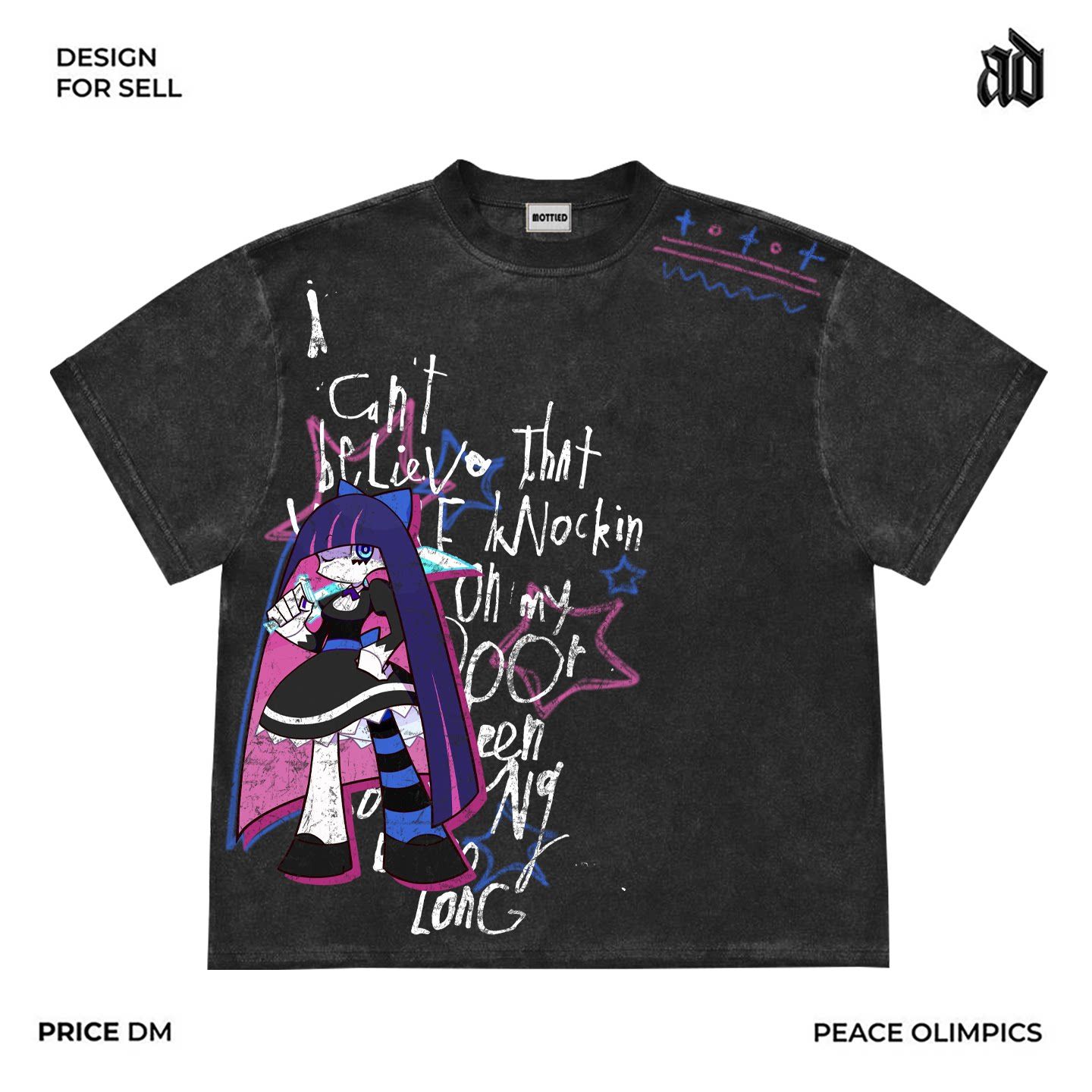 Anime Merchandise Online - Novo ‌ ‌ Camiseta Estampada de