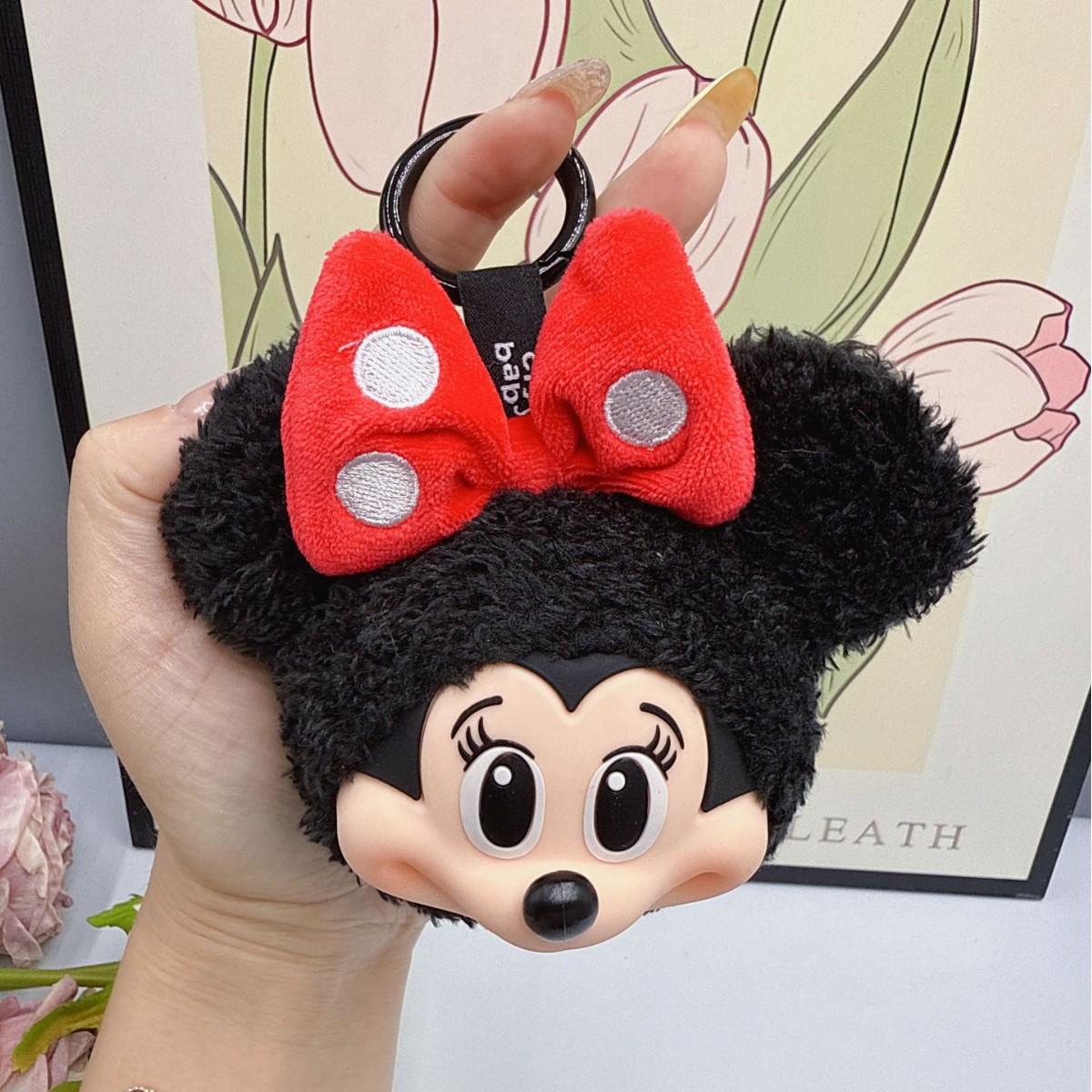 Cute Anime Merchandise - Mickey minnie boneca de pelúcia chaveiro