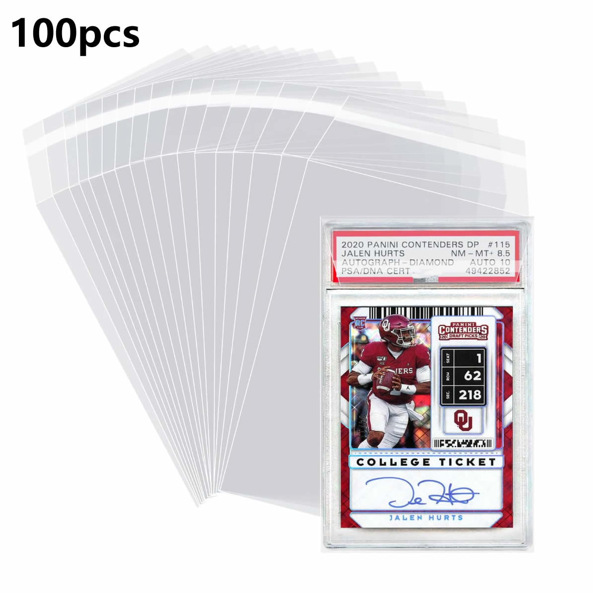 Collector Card Sleeve - 100 unidades de capas protetoras para