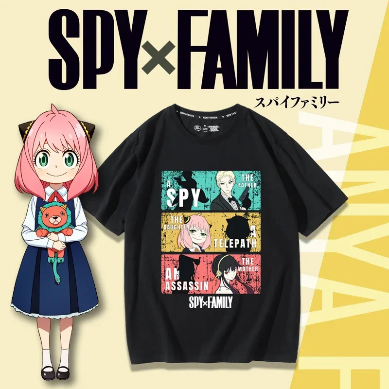 Anime Merchandise T-Shirts - Camiseta cosplay com tema de espião