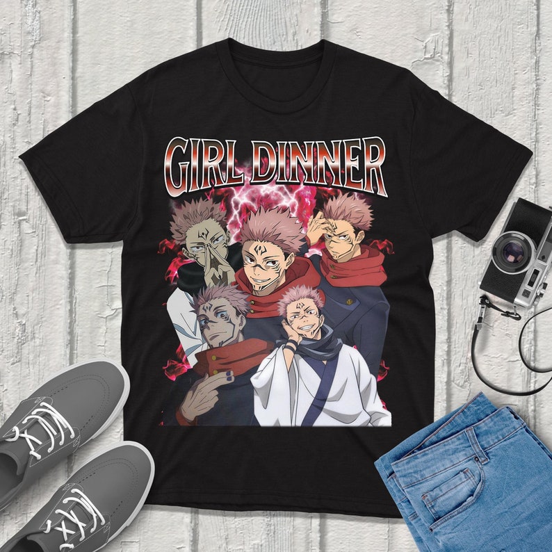 Sukuna jujutsu-kaisen camiseta - Anime Merchandise T-Shirts avaliação e preço