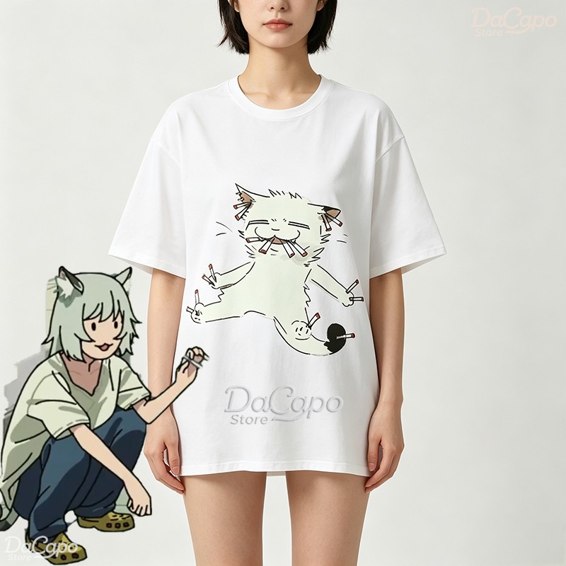 Camiseta Casual de Algodão Cha - Anime Merchandise T-Shirts avaliação e preço