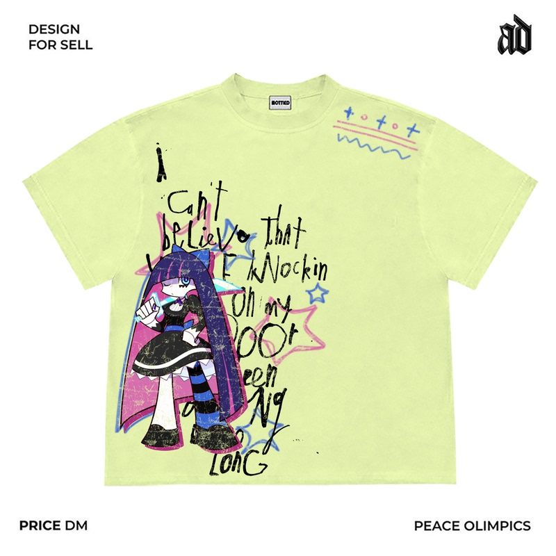 Novo ‌ ‌ Camiseta Estampada de - Anime Merchandise Online avaliação e preço