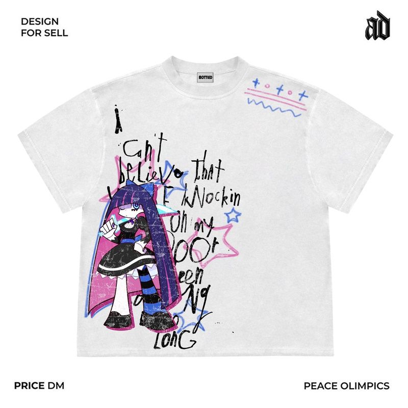 Novo ‌ ‌ Camiseta Estampada de - Anime Merchandise Online avaliação e preço