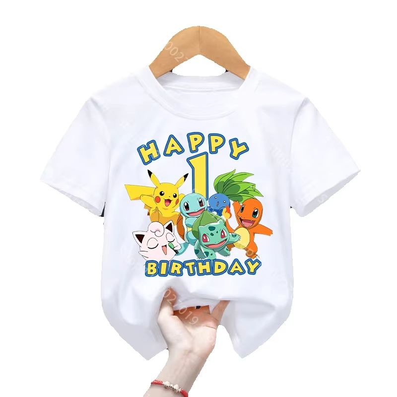Camiseta de Aniversário com Es - Pokemon Anime Merchandise avaliação e preço
