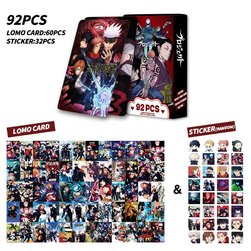 92 Cartas Jujutsu Kaisen de Du - Anime Merchandise Japan avaliação e preço