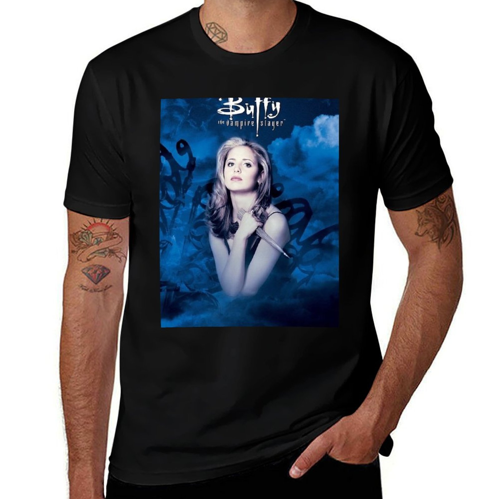 Buffy mercadoria camiseta anim - Anime Merchandise T-Shirts avaliação e preço