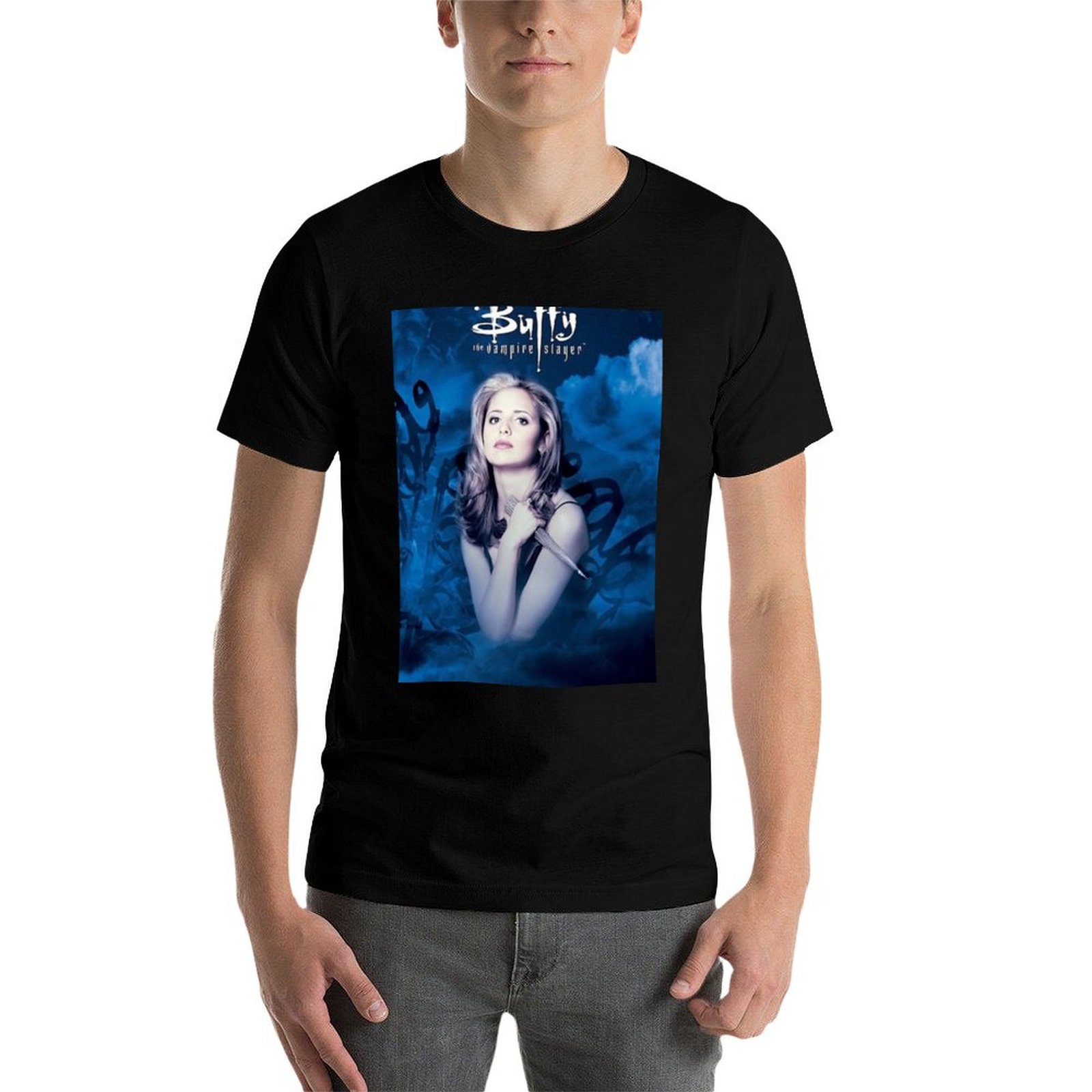 Buffy mercadoria camiseta anim - Anime Merchandise T-Shirts avaliação e preço