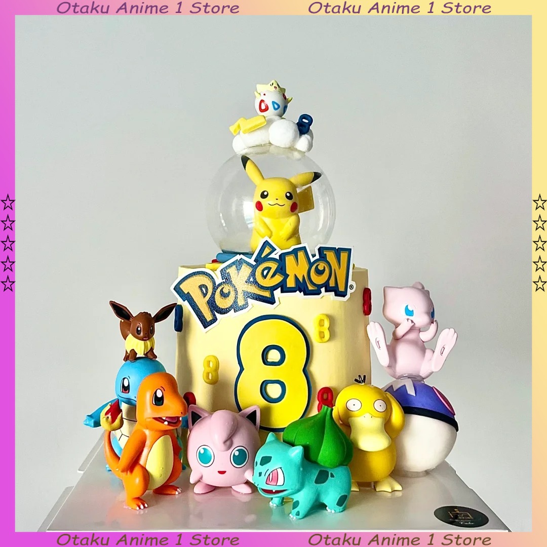 13 pçs/set pikachu bolo topper - Pokemon Anime Merchandise avaliação e preço
